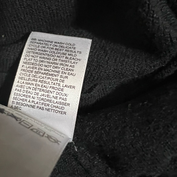 The North Face Men's Size Large Pullover 1/4 Zip Sweater Black Wool Blend. - Picture 6 of 6